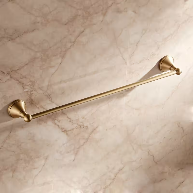 wall-mounted towel shelf