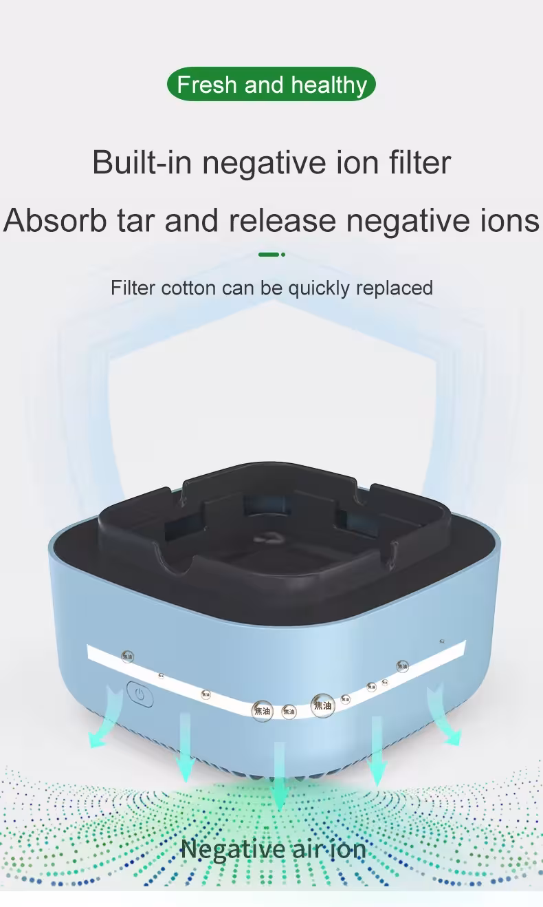 cendrier avec fonction de purification de l'air