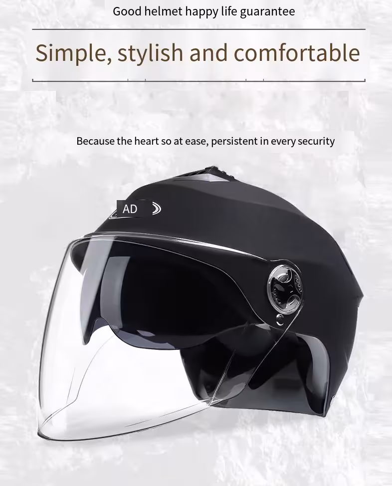 casco de moto con luces LED