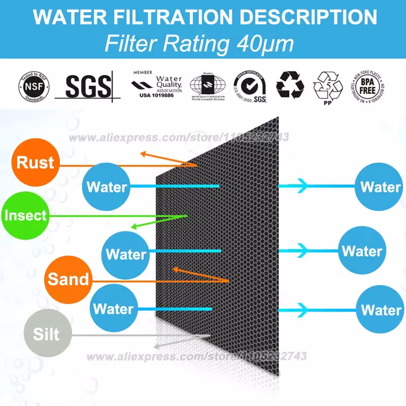 filtro per idromassaggio per la rimozione dei sedimenti