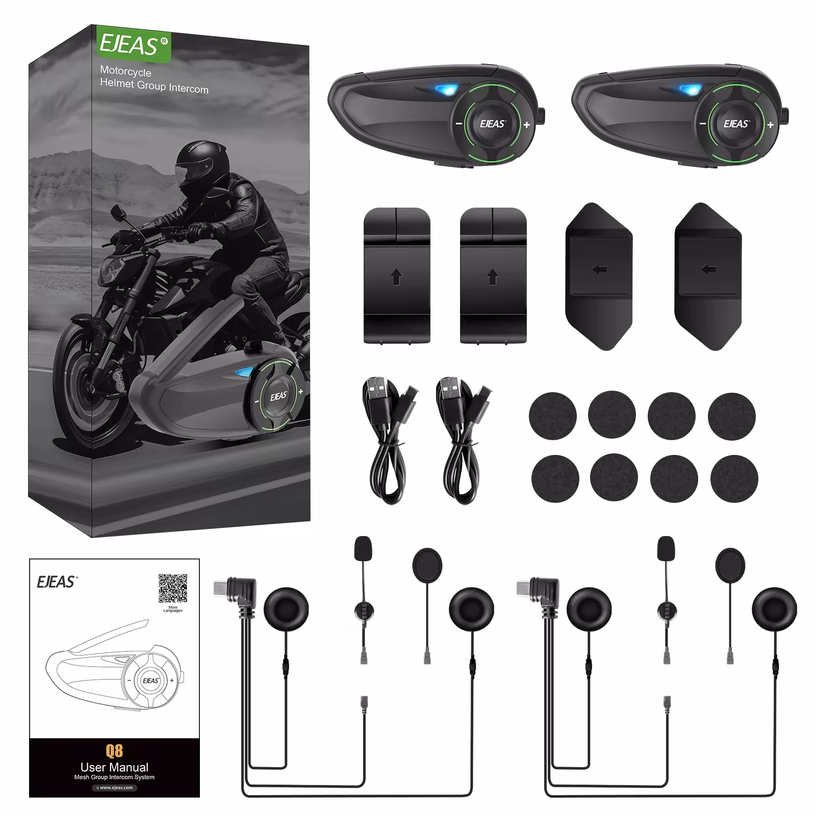 Interfono mesh per motocicletta