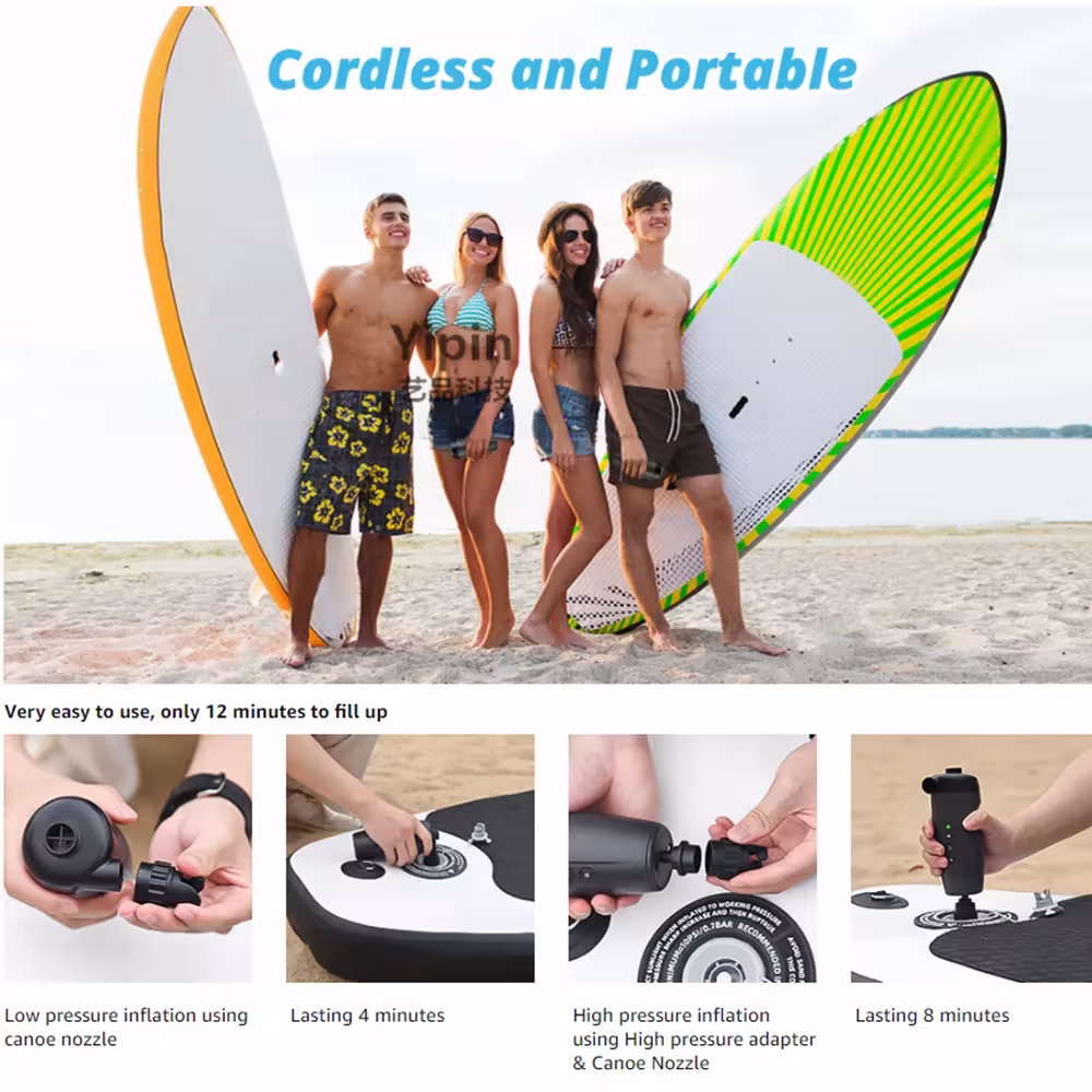 bomba de aire inalámbrica para tablas de paddle surf