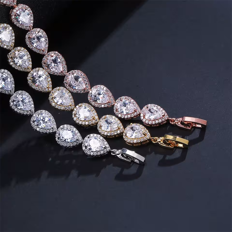 bracciale con zirconi per donna