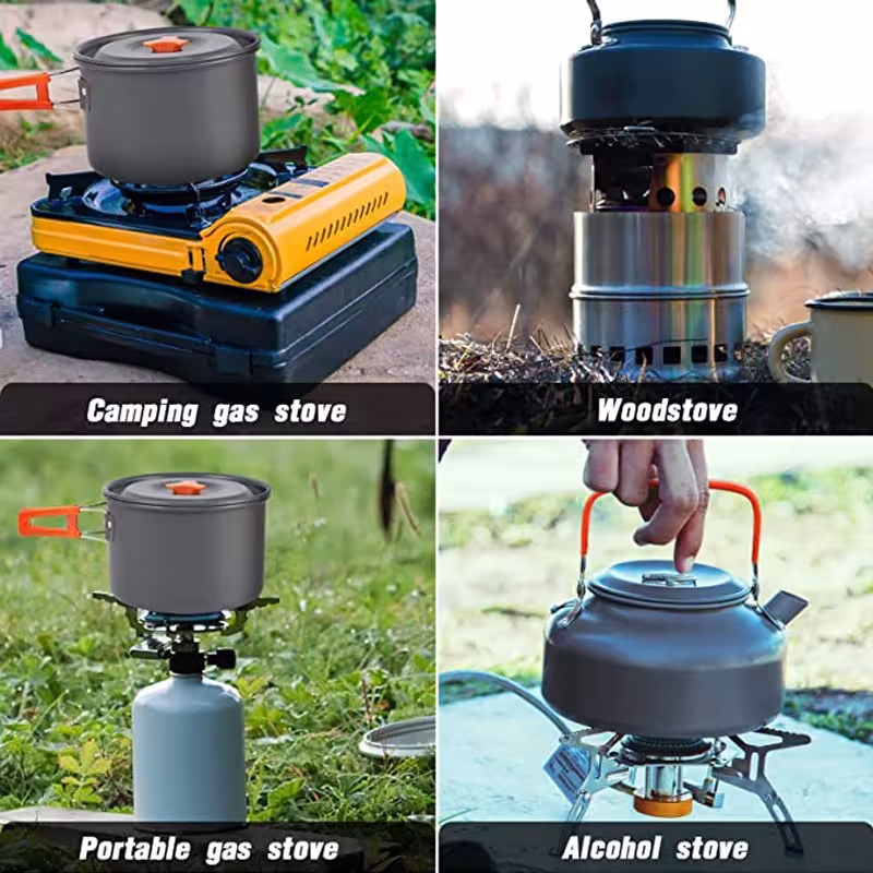 ensemble de vaisselle de camping