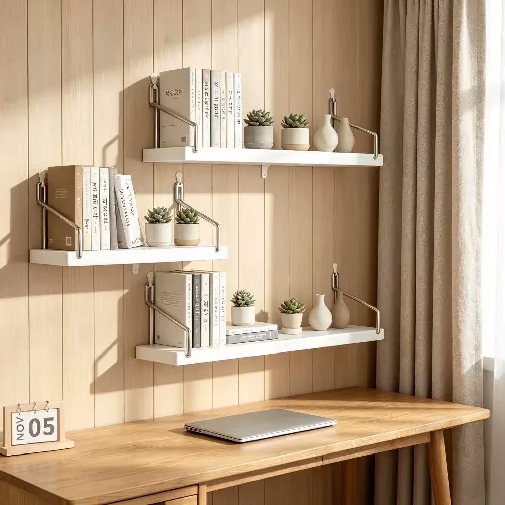 estanterías de pared sin taladro