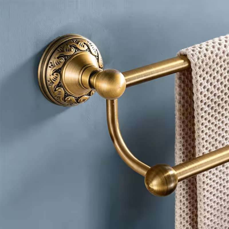 Porte-serviettes double