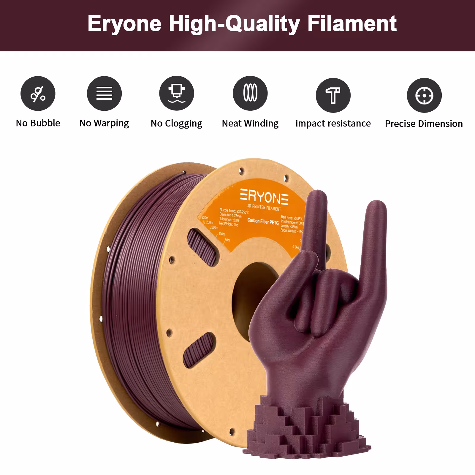 Filamento PETG-CF