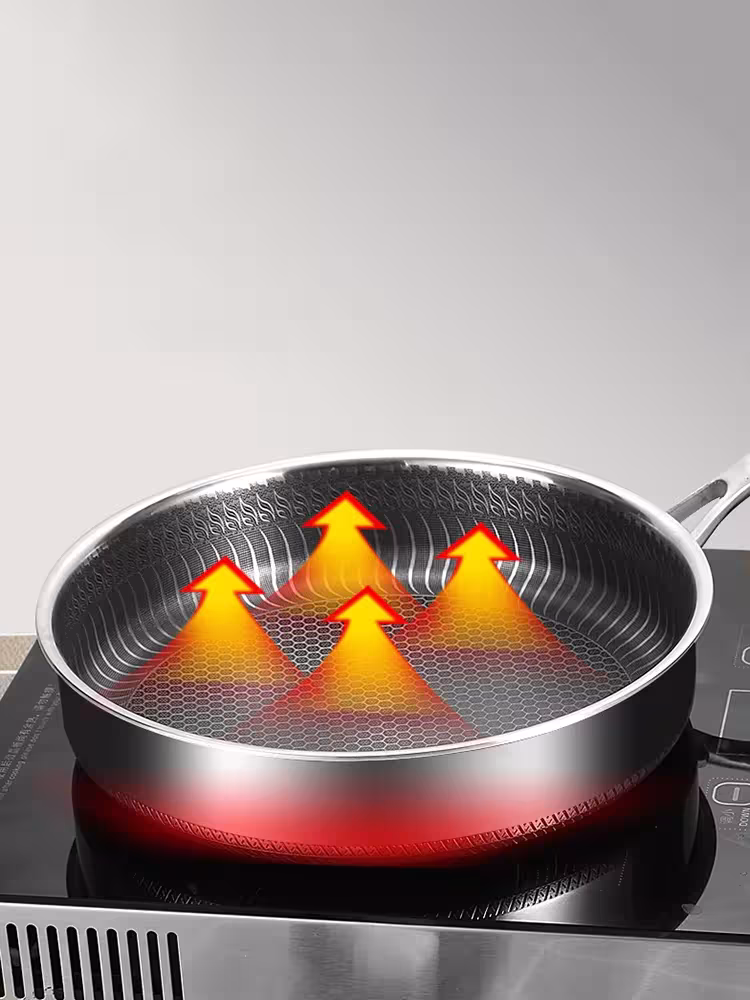 nerūdijančio plieno keptuvė wok