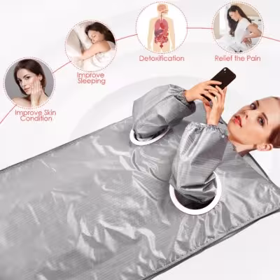 Portable Sauna Blanket, Heating Blanket Remote Control for Relaxation Detoxification,Steam Blanket 1