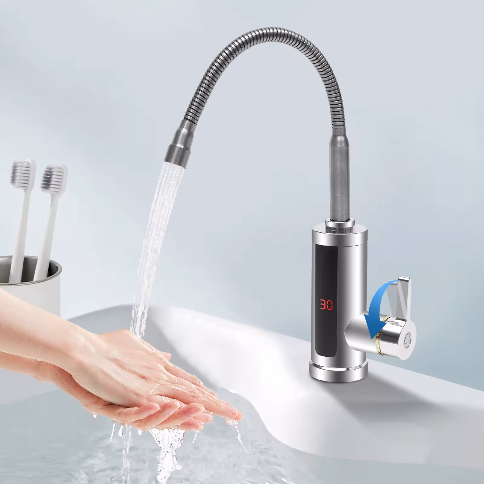 riscaldatore elettrico per acqua con miscelatore