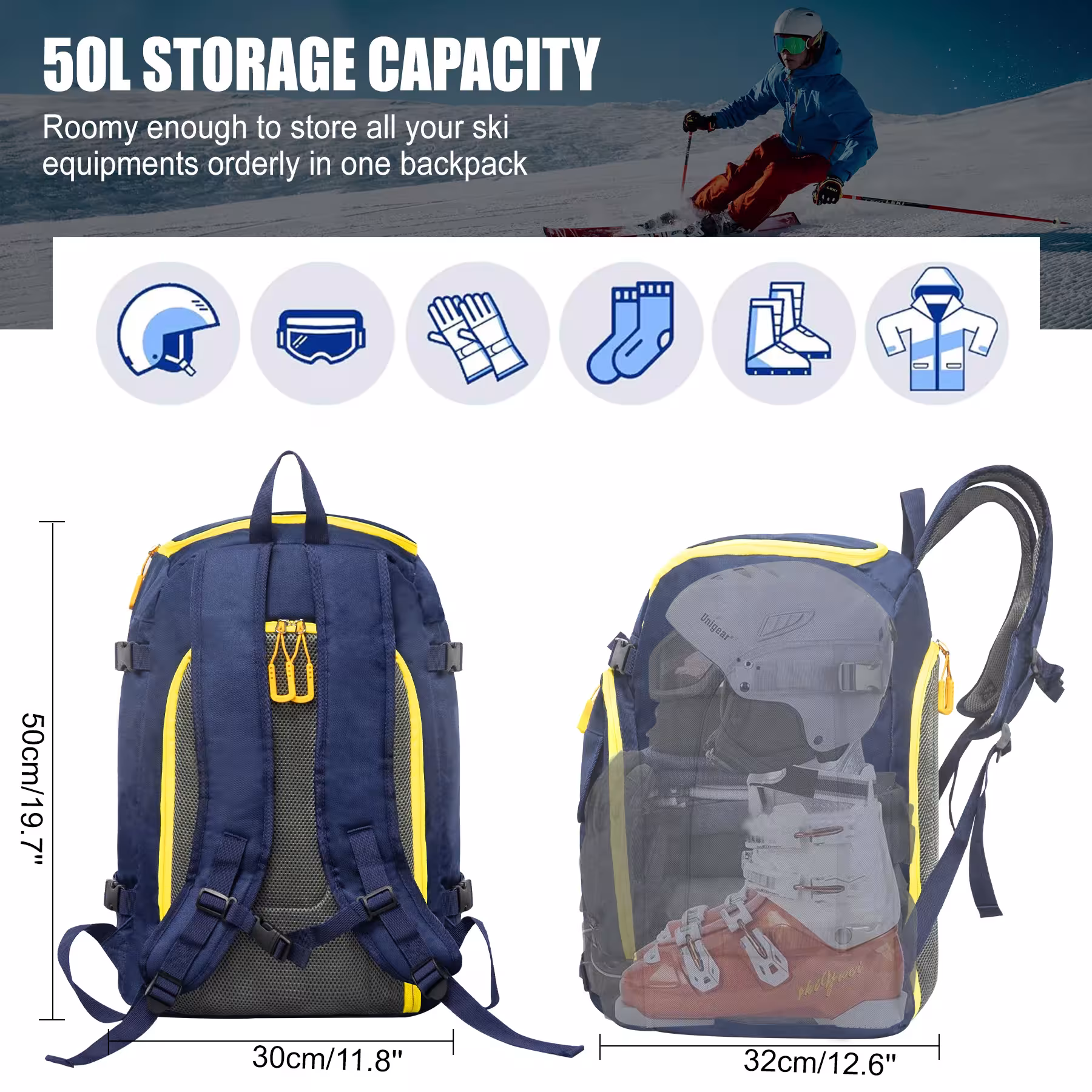 borsa per scarponi da sci