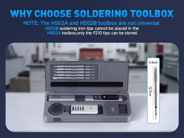Adjustable temperature soldering iron