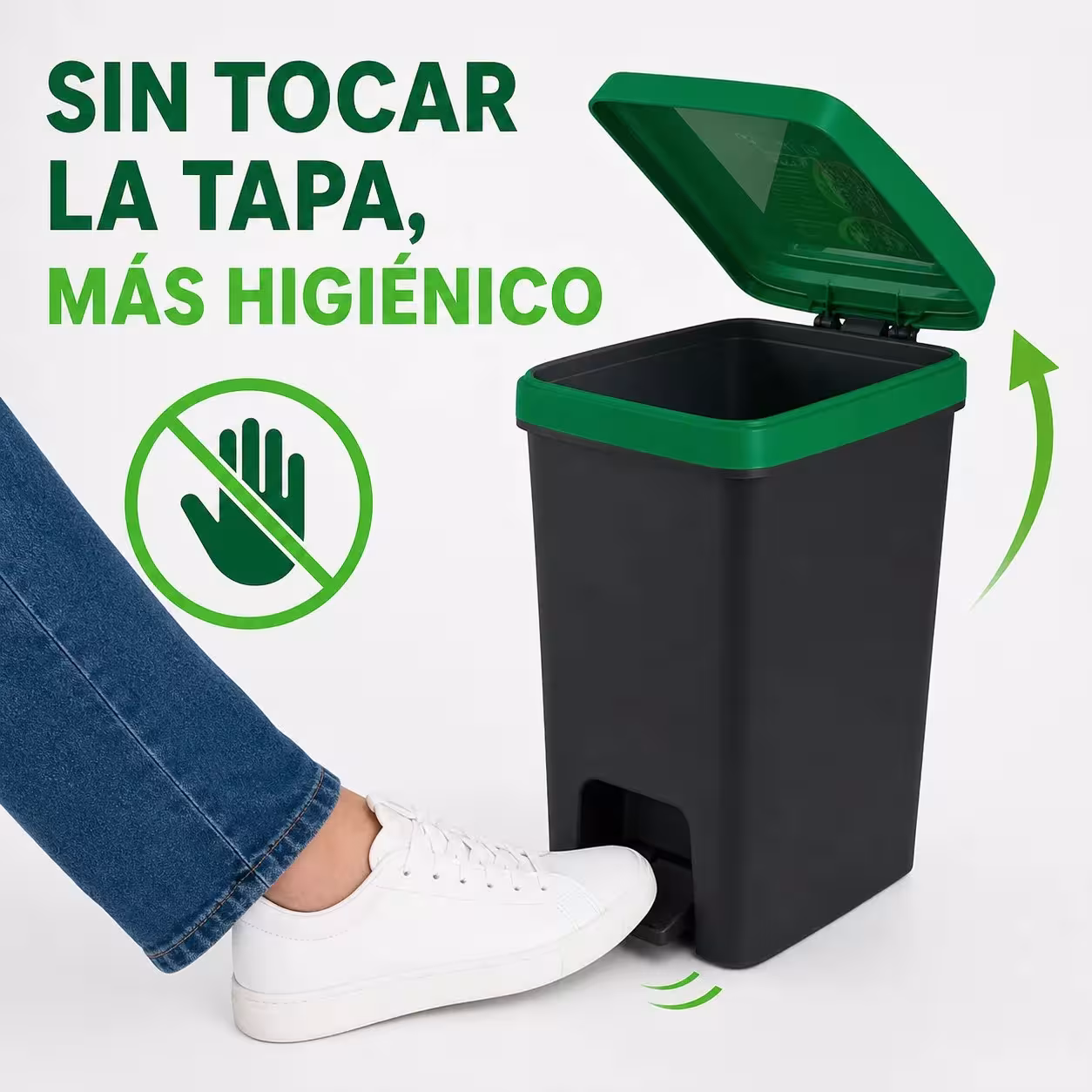 cubo de basura con pedal de 23L