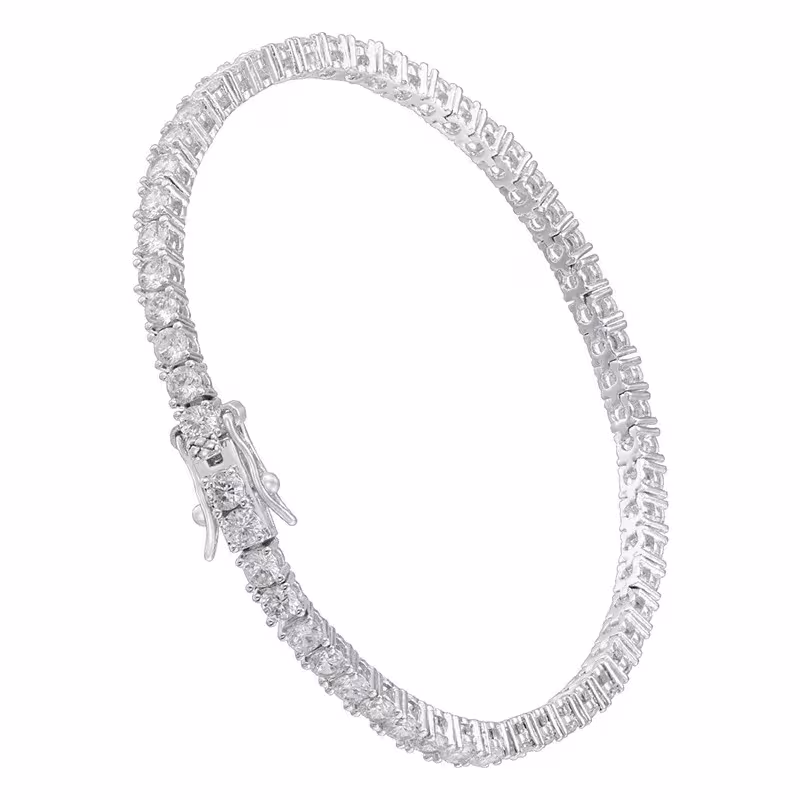 Braccialetto tennis in moissanite.