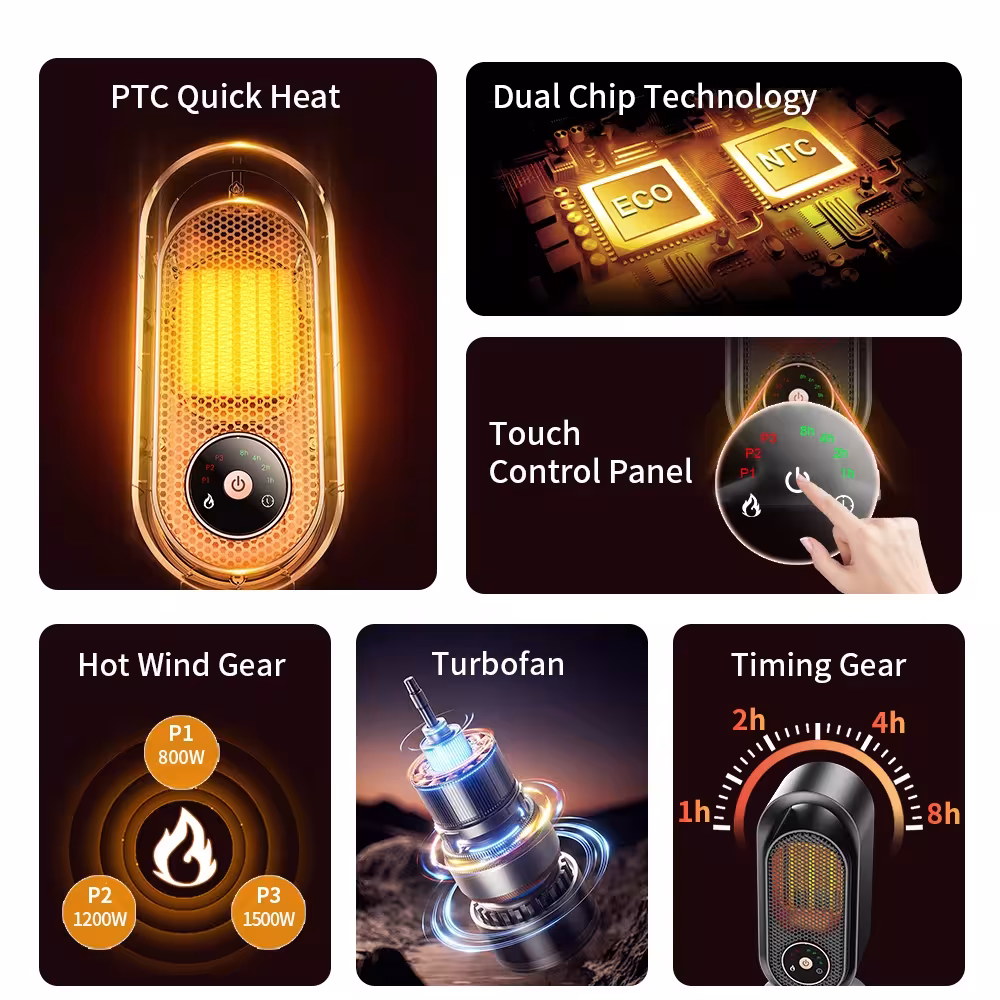 Portable electric heater