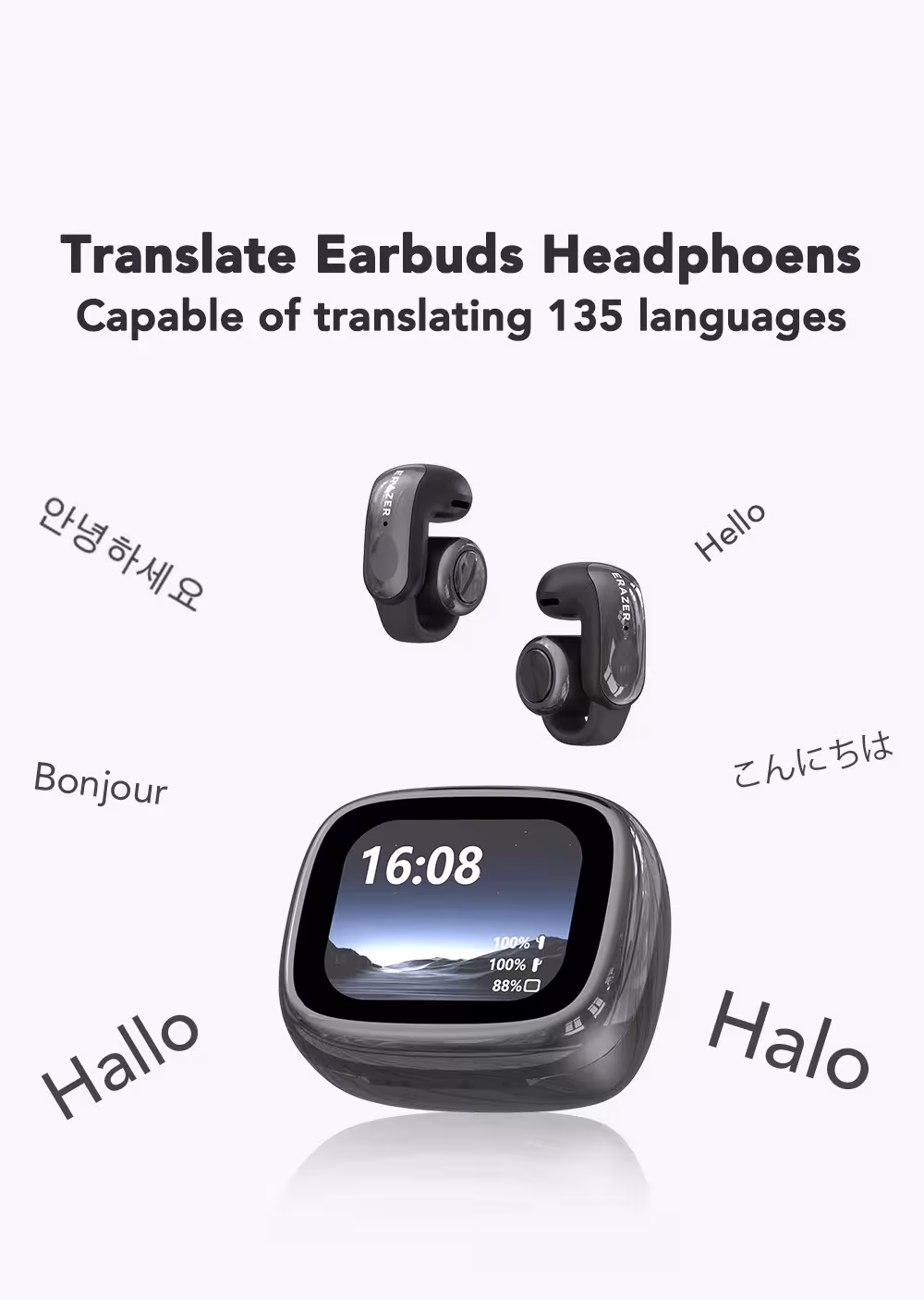 Translator headphones
