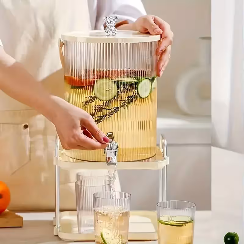 Contenitore per acqua fredda da 5L/3.5L con rubinetto, ideale per bevande e birra durante le feste estive