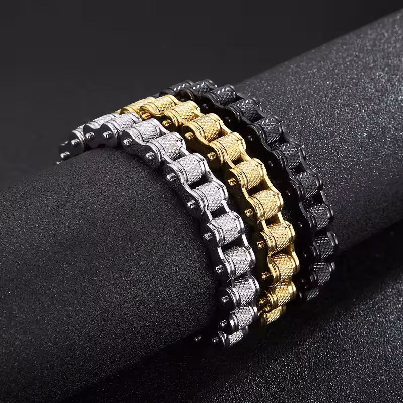 motorcycle chain bracelet