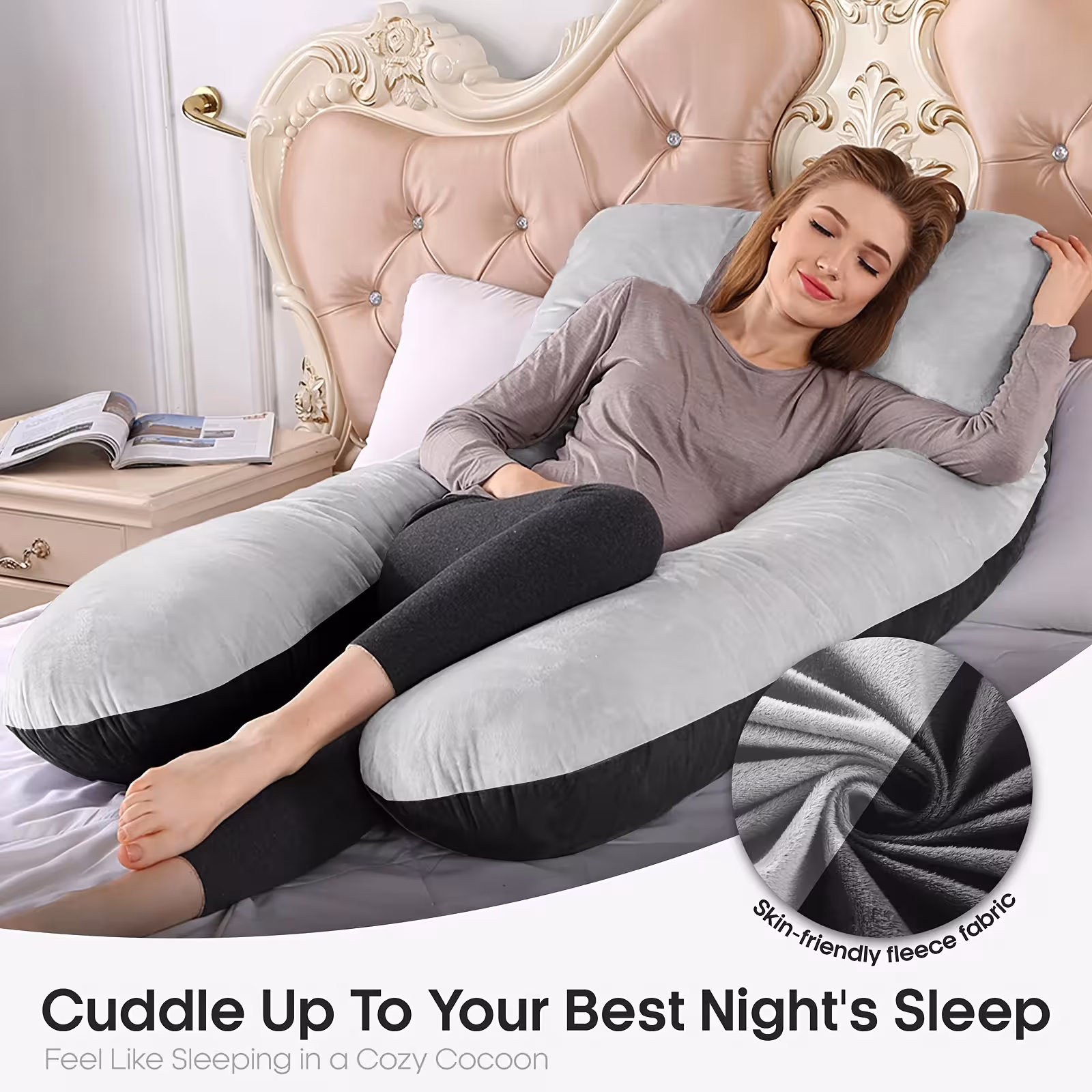 U-shaped pillow for the neck and back