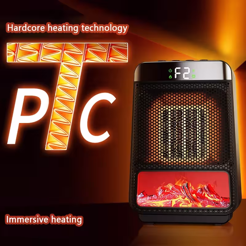 Electric heater with flame effect