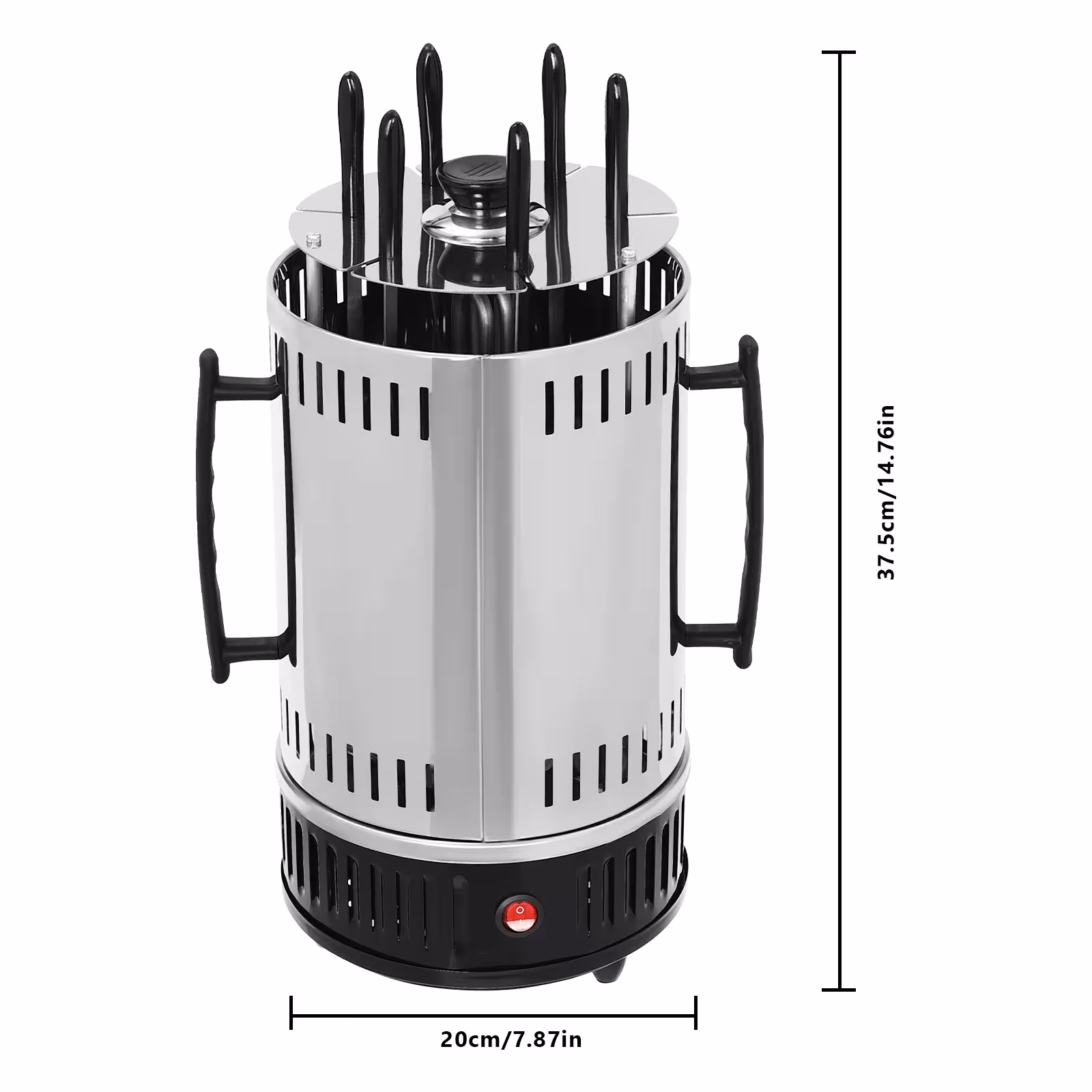 parrilla vertical eléctrica para kebabs