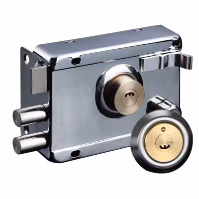 Exterior Iron Door Locks Security Anti-Theft Lock Multiple Insurance Lock Wood Gate Lock Hardware Household Indoor Dormitory 1