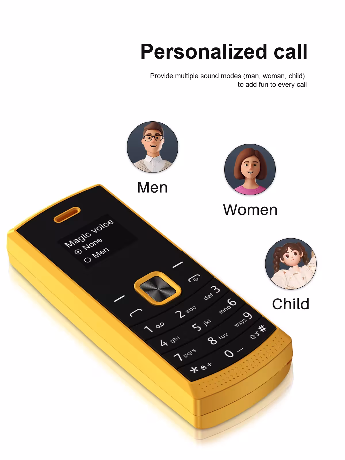 mini mobilusis telefonas