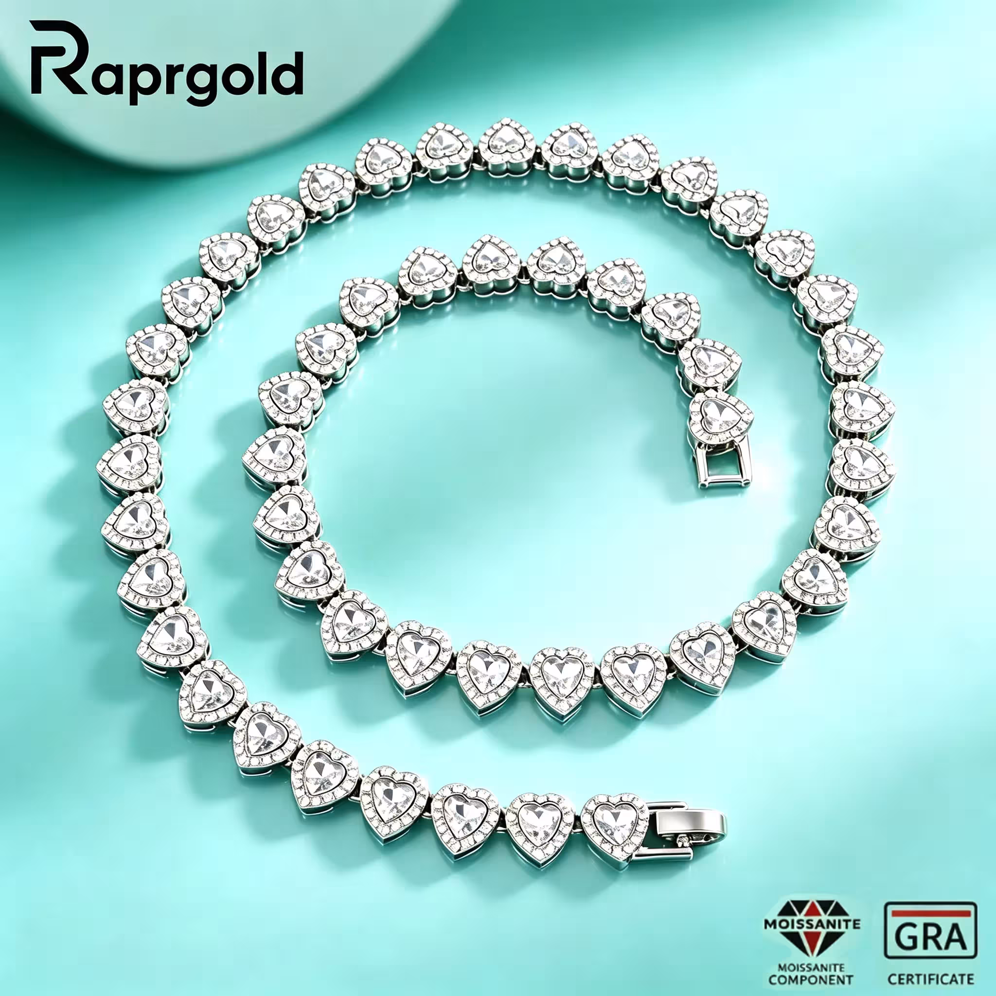 pulsera de moissanita para mujer