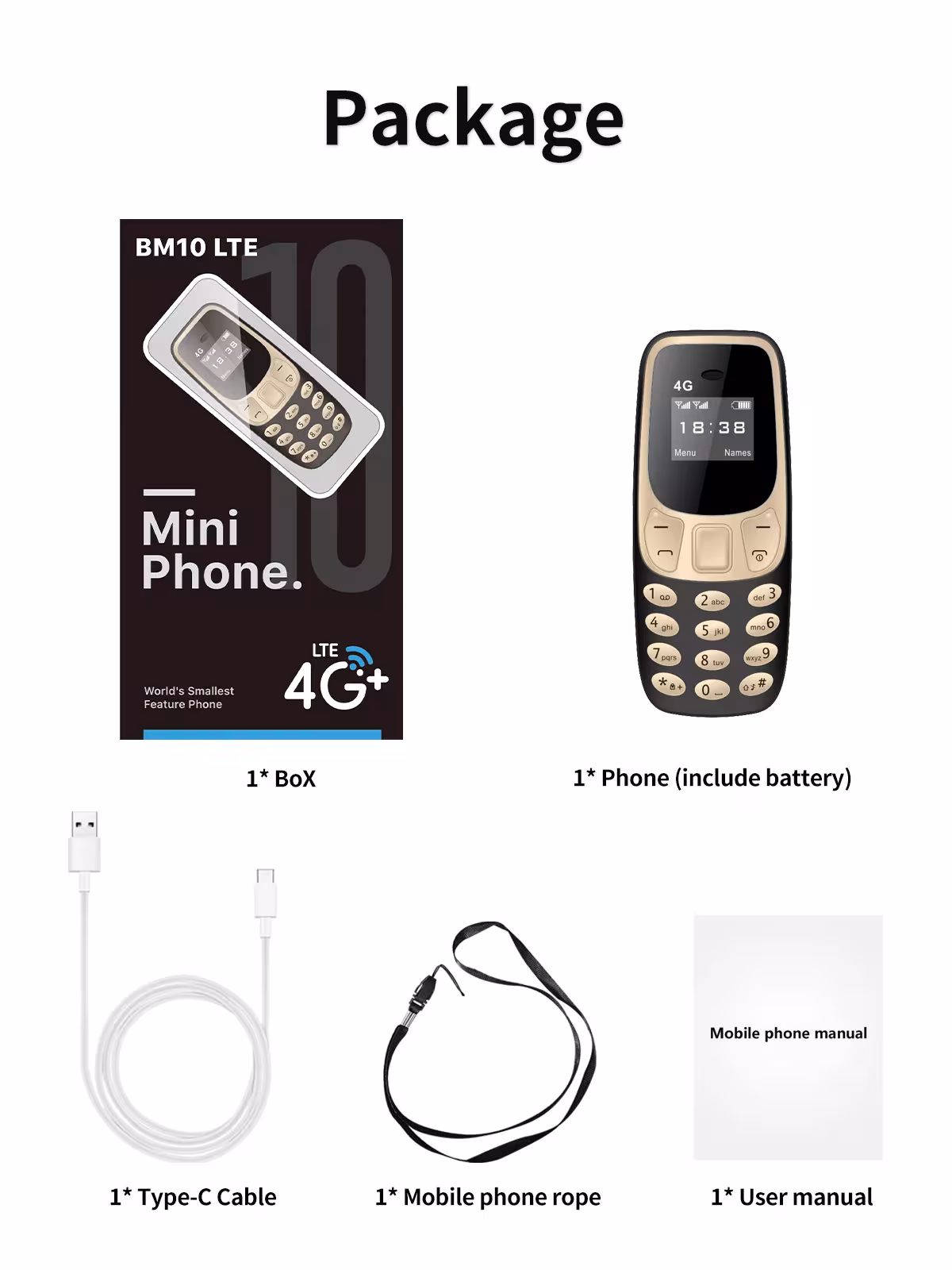 mini mobilusis telefonas