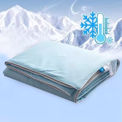 Air Condition Comforter for Summer Pure Color Ice Silk Cooling Blanket Lightweight and Smooth Twin/King Size Cold Quilt 1
