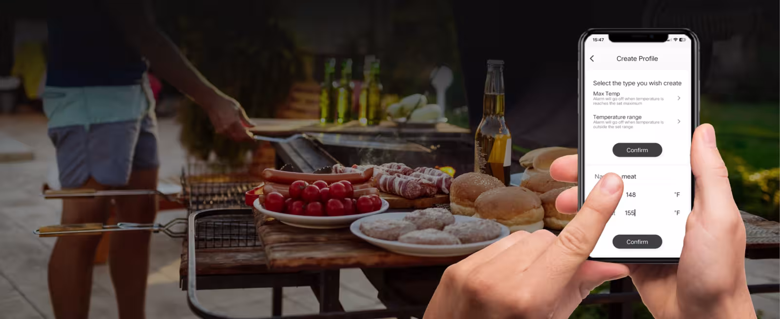 thermomètre de cuisson sans fil avec Bluetooth