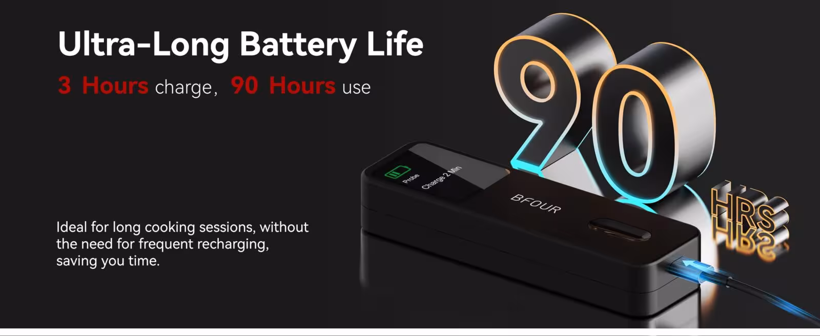 thermomètre de cuisson sans fil avec Bluetooth