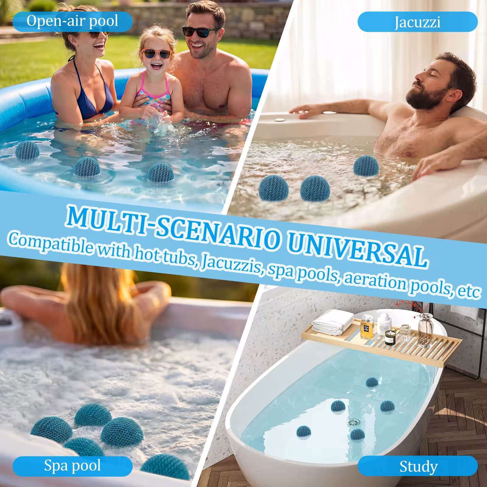 Oil absorber for SPA baths