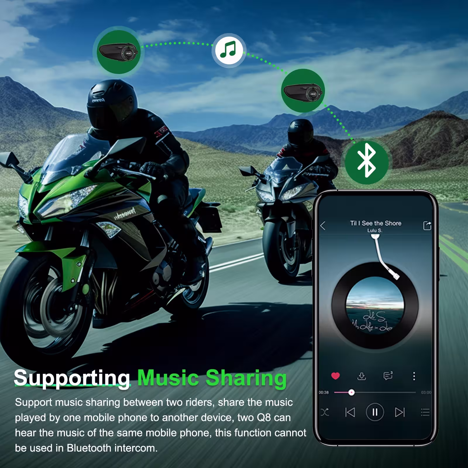 Interfono mesh per motocicletta