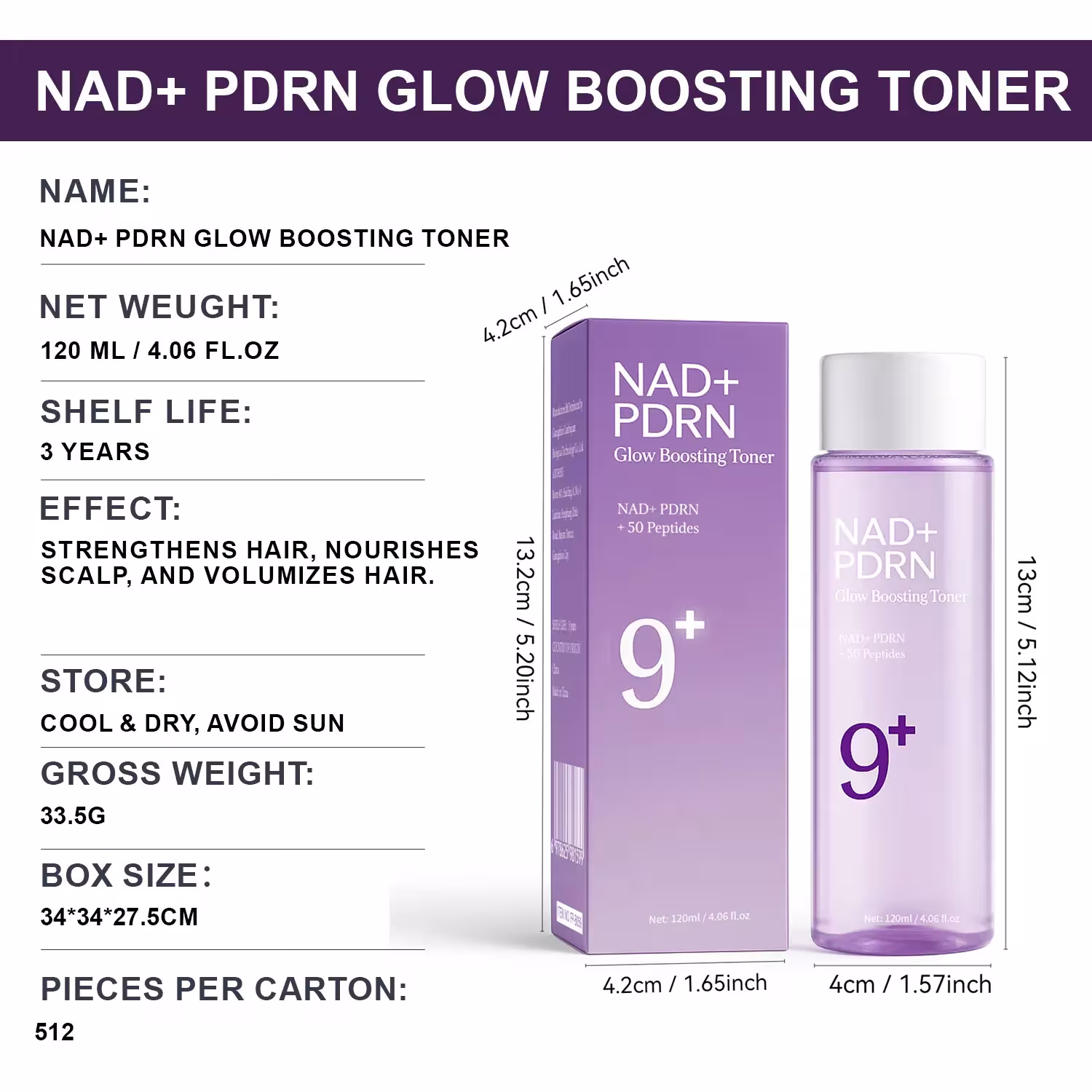 Tonico illuminante NAD+PDRN