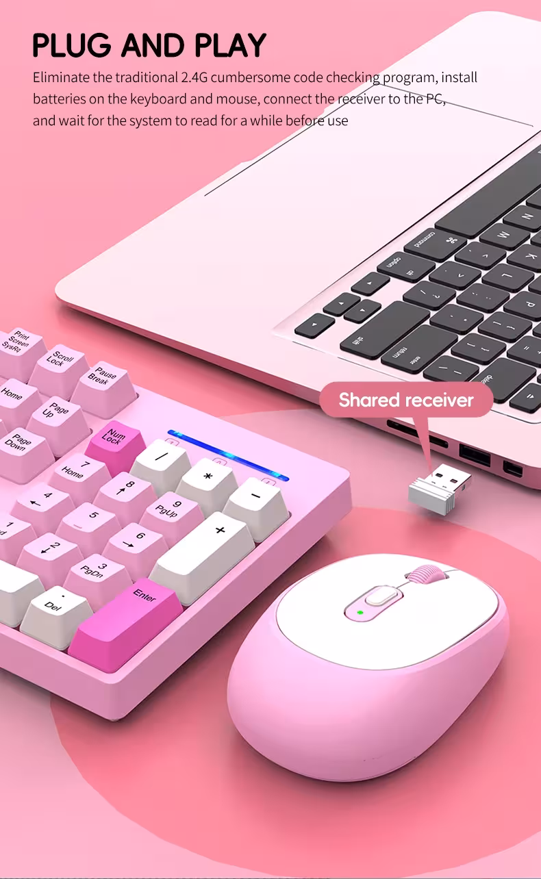 kit de clavier et souris sans fil pour jeux