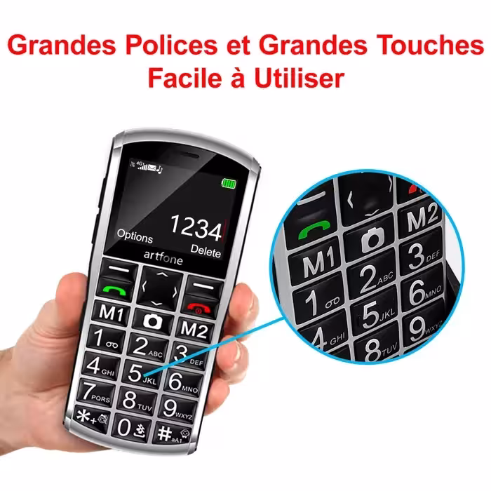 téléphone avec boutons