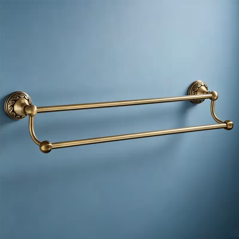 Porte-serviettes double