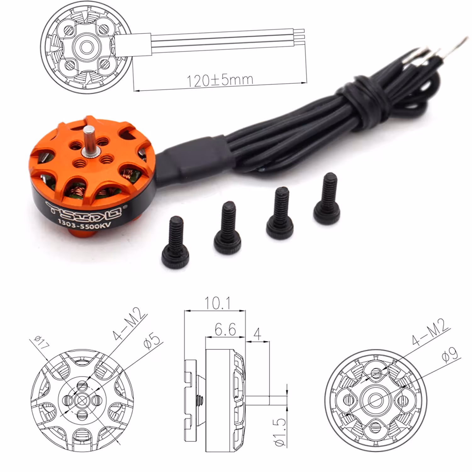 Kit de moteurs sans balais pour modèles RC
