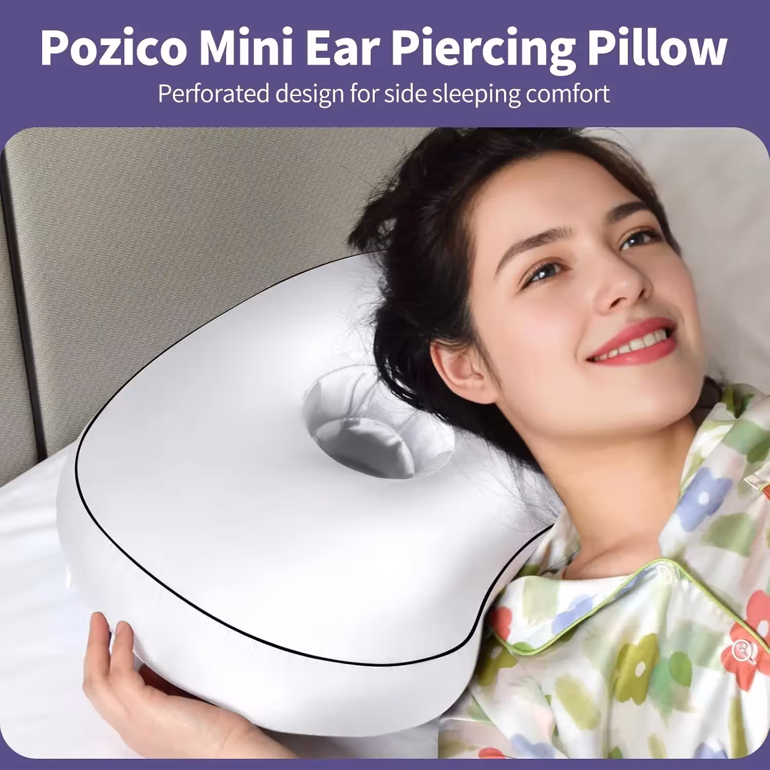 almohada con orificio para la oreja