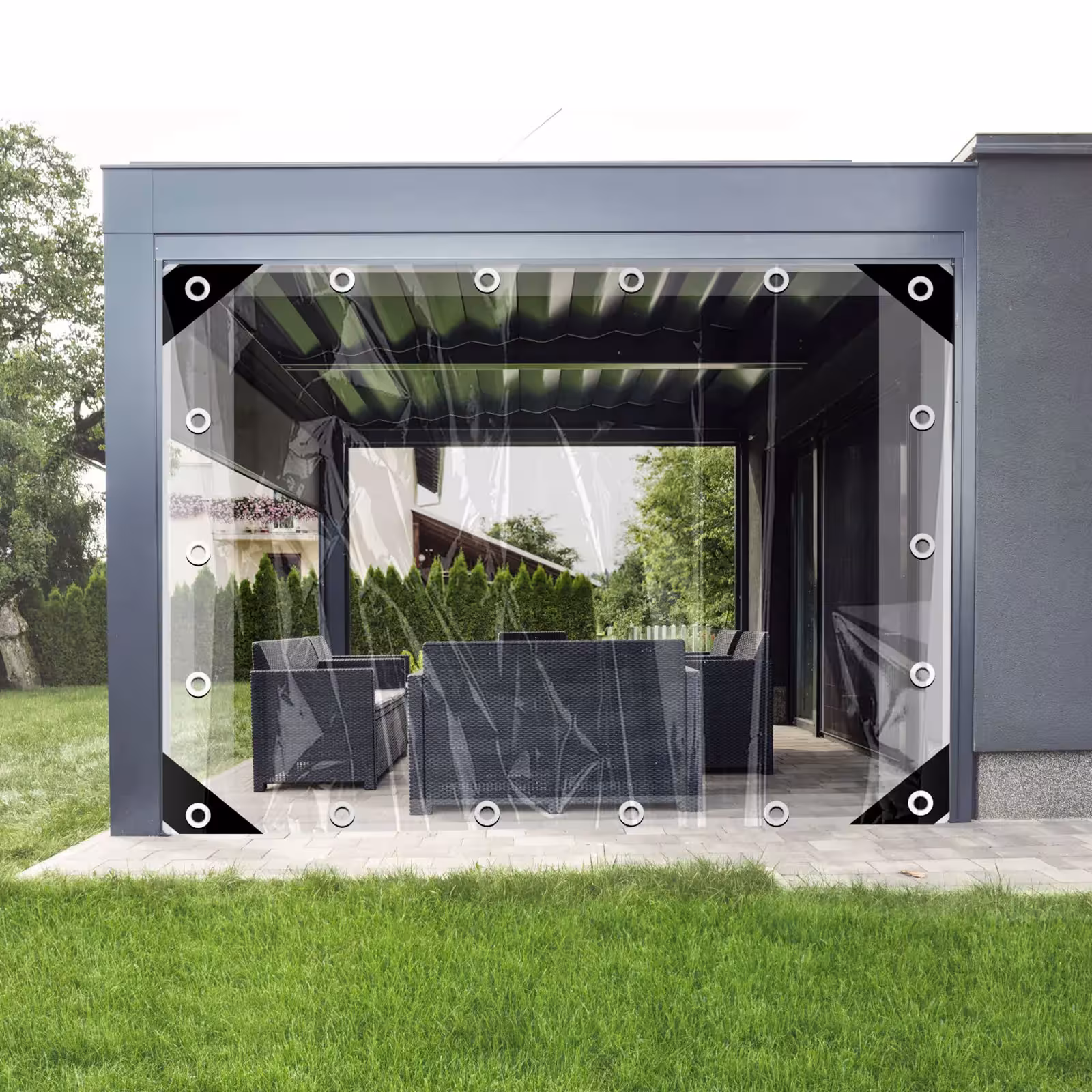 waterproof transparent awning cover