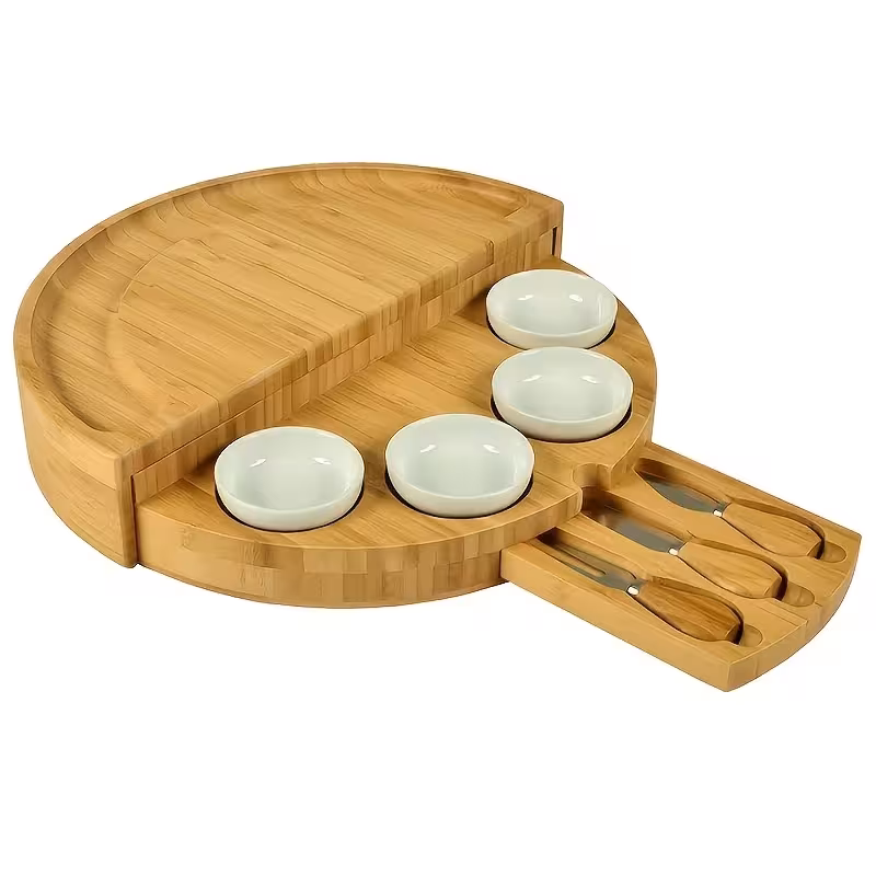 portable bamboo cheese board