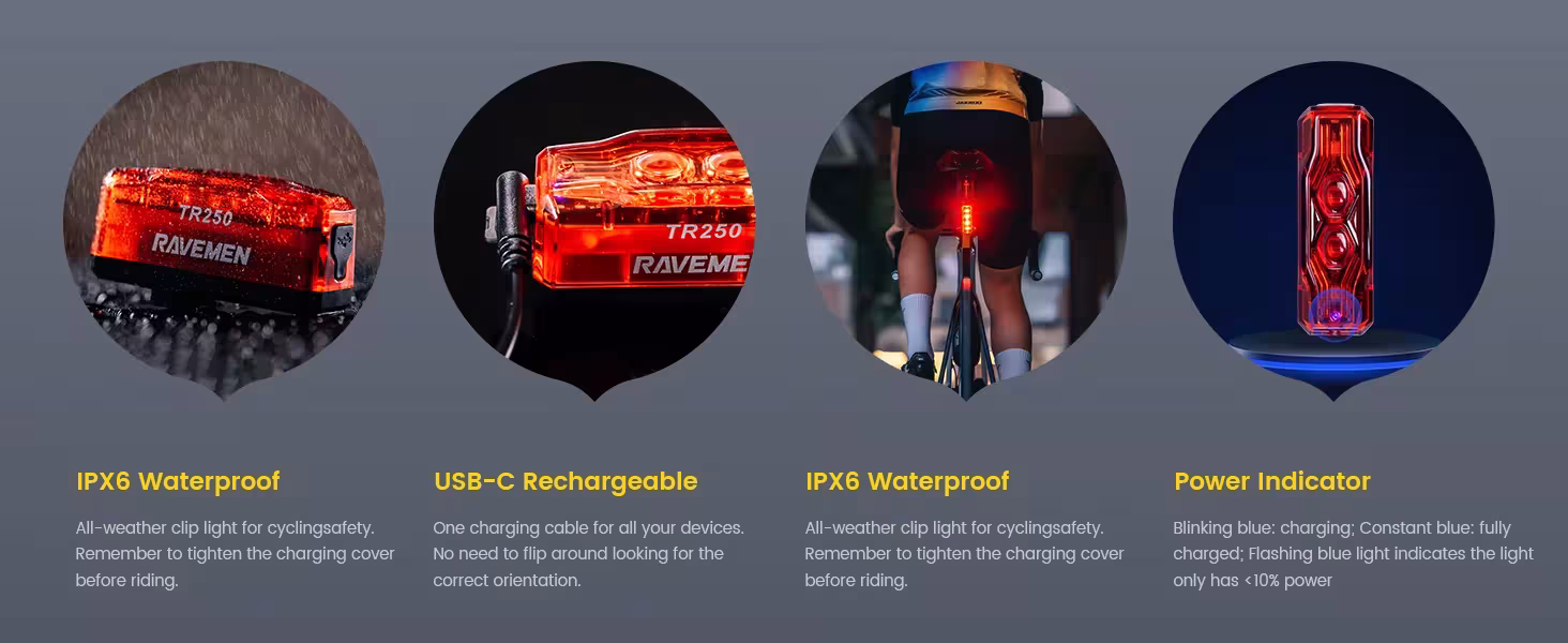 luces traseras para bicicleta