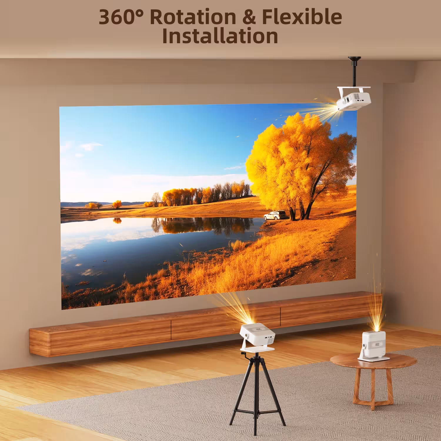 Mini projecteur portable AOC HA109-PRO