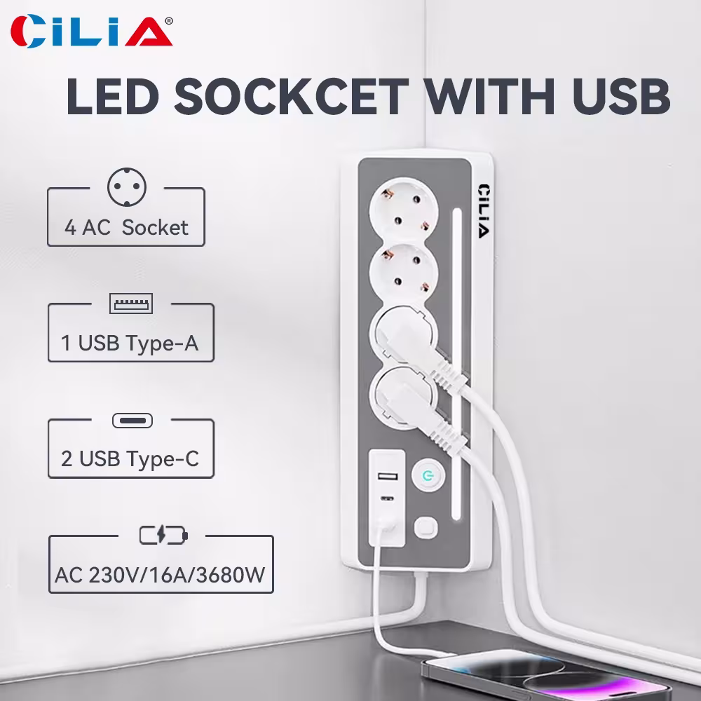 ciabatta con prese USB