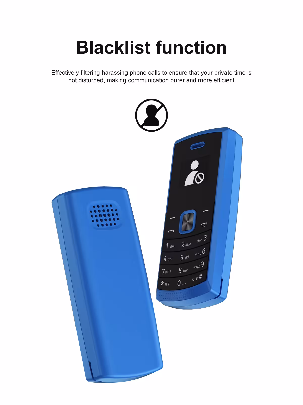 mini mobilusis telefonas