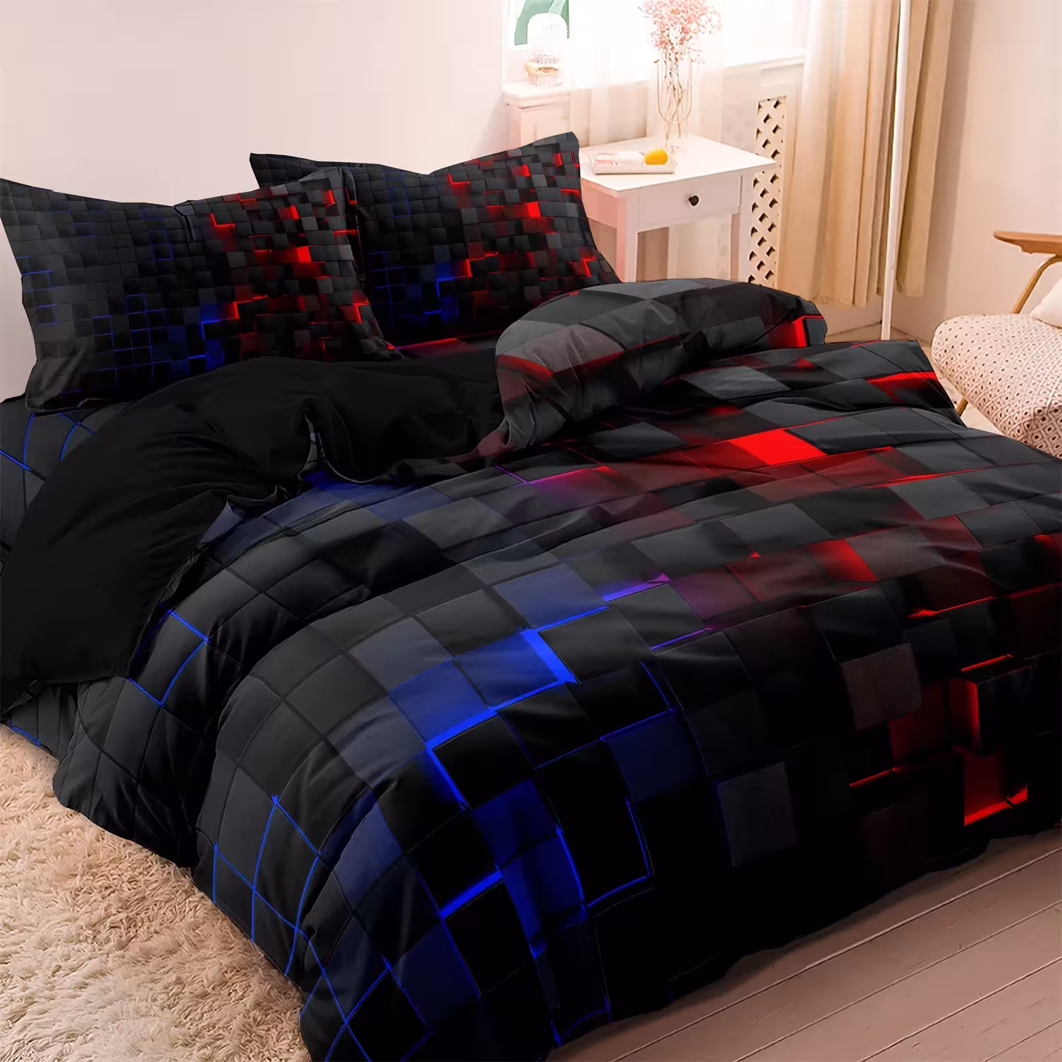 Bedding set with pattern