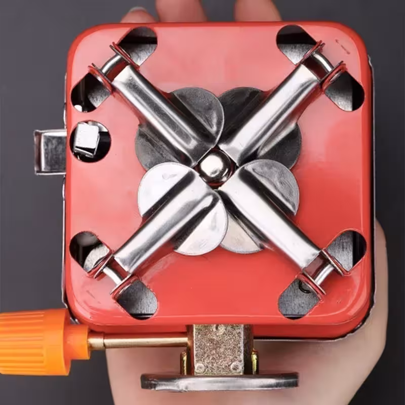Réchaud à gaz pour camping.