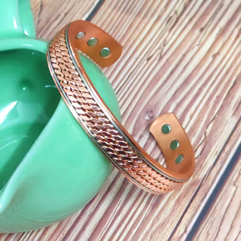 bracciale magnetico in rame puro