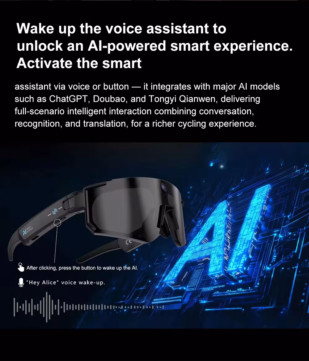 Smart glasses with a camera